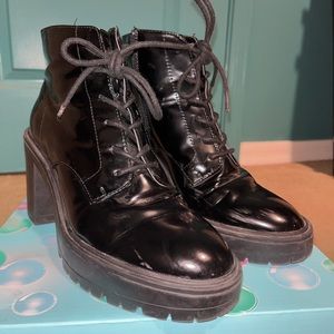 Black Heeled Ankle Boots